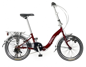 Afbeelding van F202 A Class Rood Popal vouwfiets