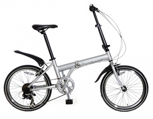 Afbeelding van Popal vouwfiets Izifolt Zilver met versnellingen